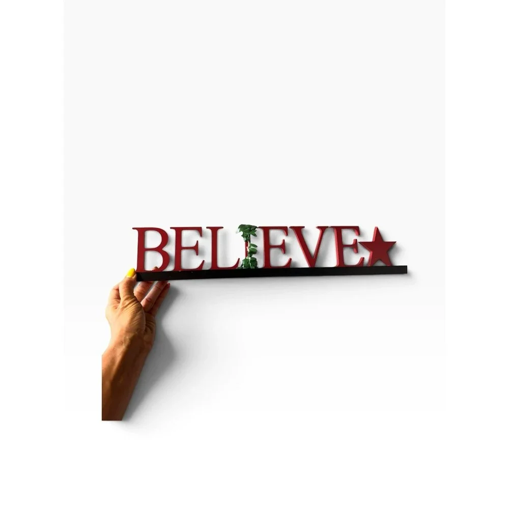 New Mikasa Believe table sign Christmas decorations